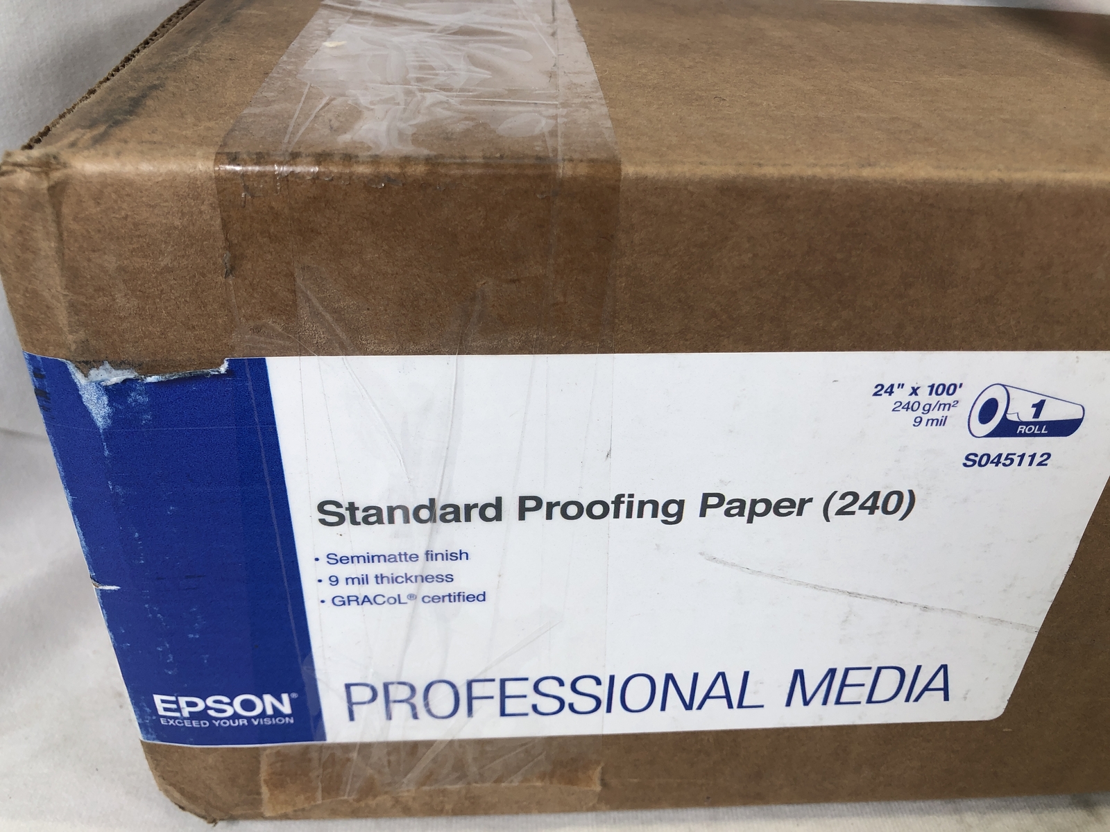 Epson Standard Proofing Semi Matte Inkjet Paper 240 24″ x 100′ Roll S045112