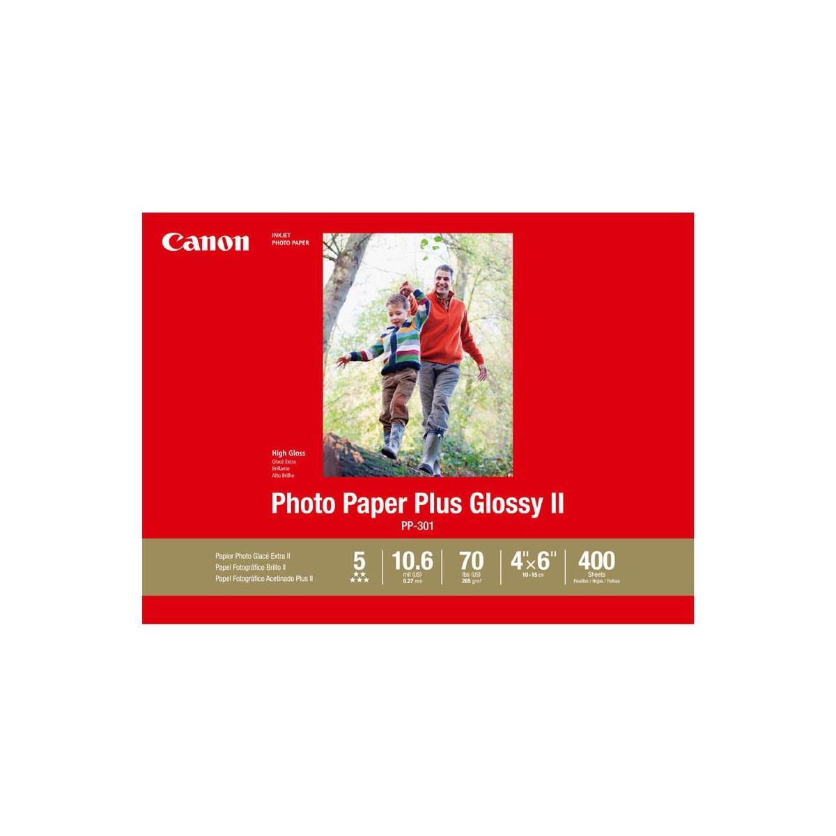 Canon PP-301 Glossy Photo Paper (4×6″), 400 Sheets #1432C007