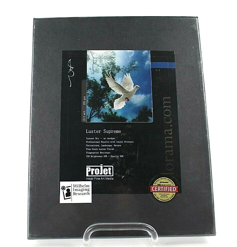 Projet Photo Luster Supreme Photo Paper (8.5×11″), 50 Sheets