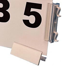 8-1/2″ x 11″ Warehouse Aisle Sign Kit Self Adhesive Yellow 10/Pk