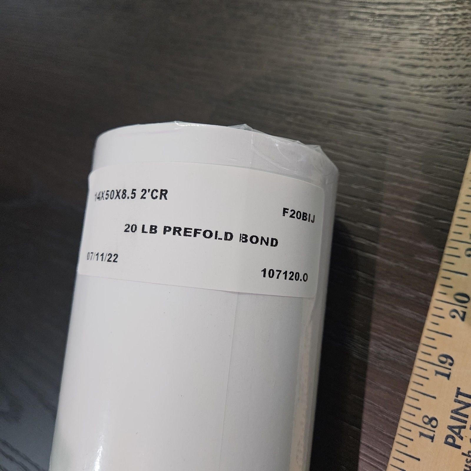 4 Rolls Prefold Bond Paper 20lb 14″ X 50′ X 8.5″ 2 In. Core New Open Box