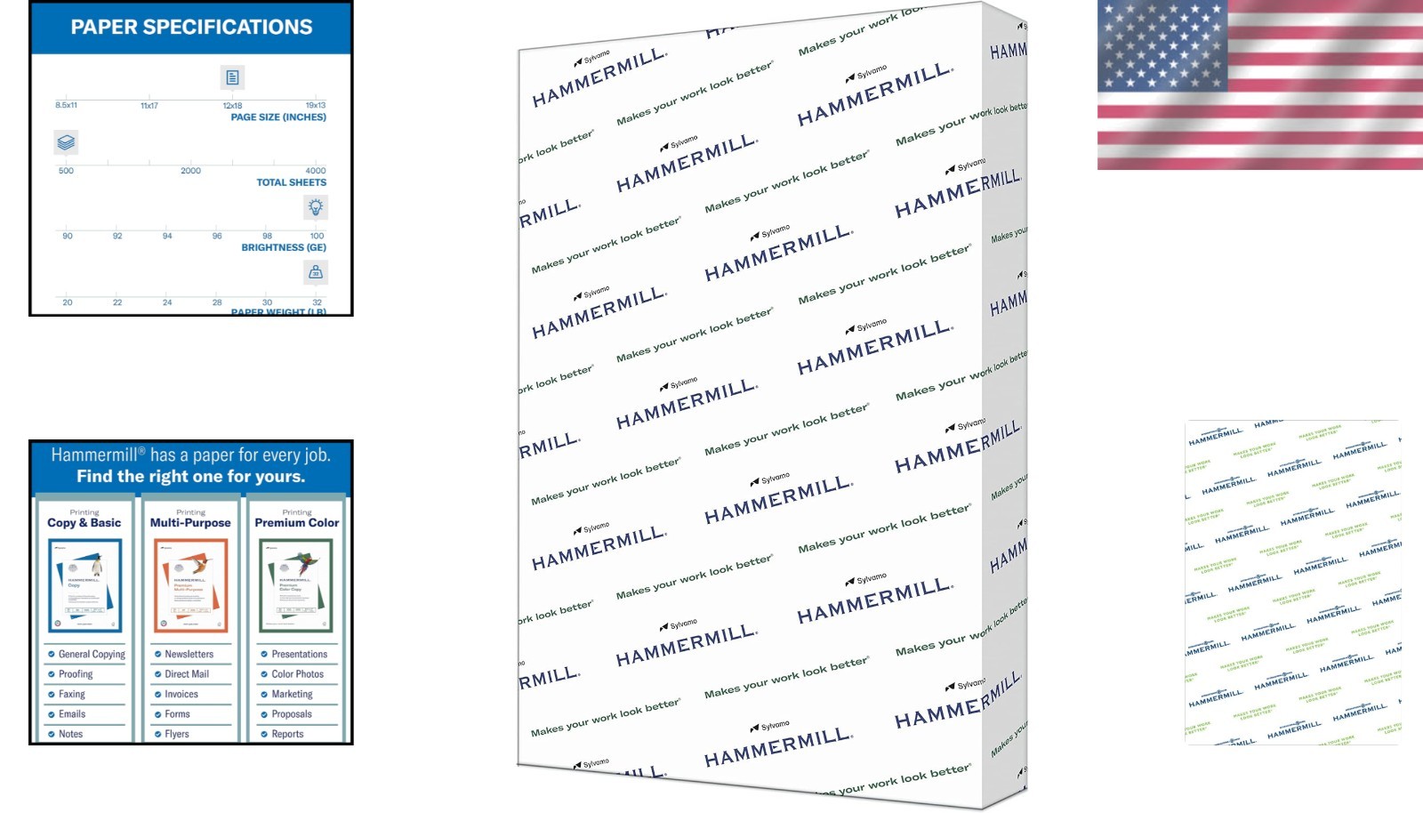 32 lb Color Copy Paper 12×18 – 500 Sheets, 100 Bright, Eco-friendly