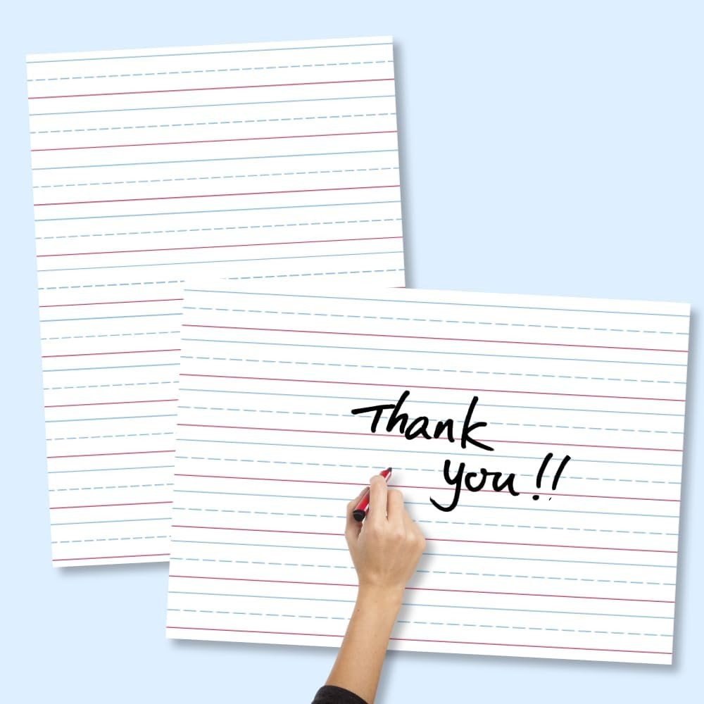Dry-Erase Presentation Posters Set, Write & Wipe Charts Reusable Handwriting