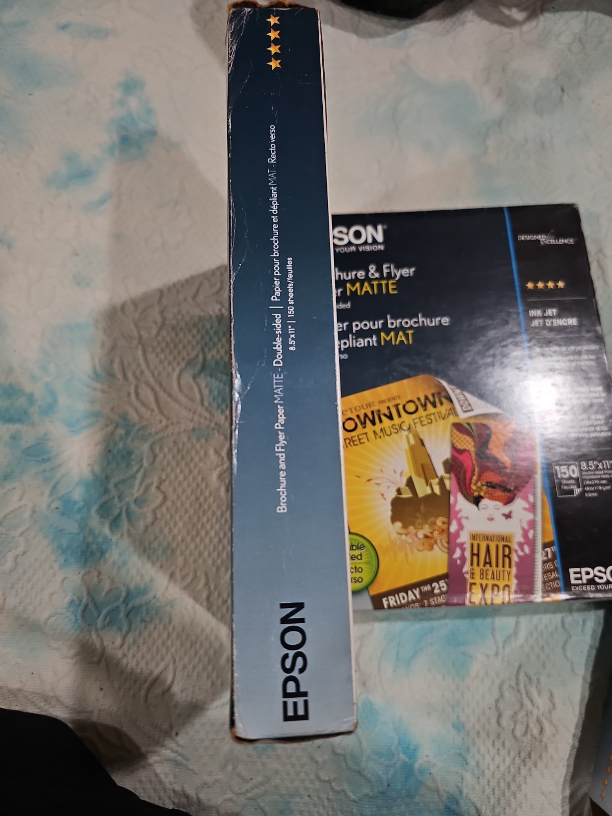 Set Of 2 EPSON BROCHURE AND FLYER PAPER MATTE 8.5″ X 11″