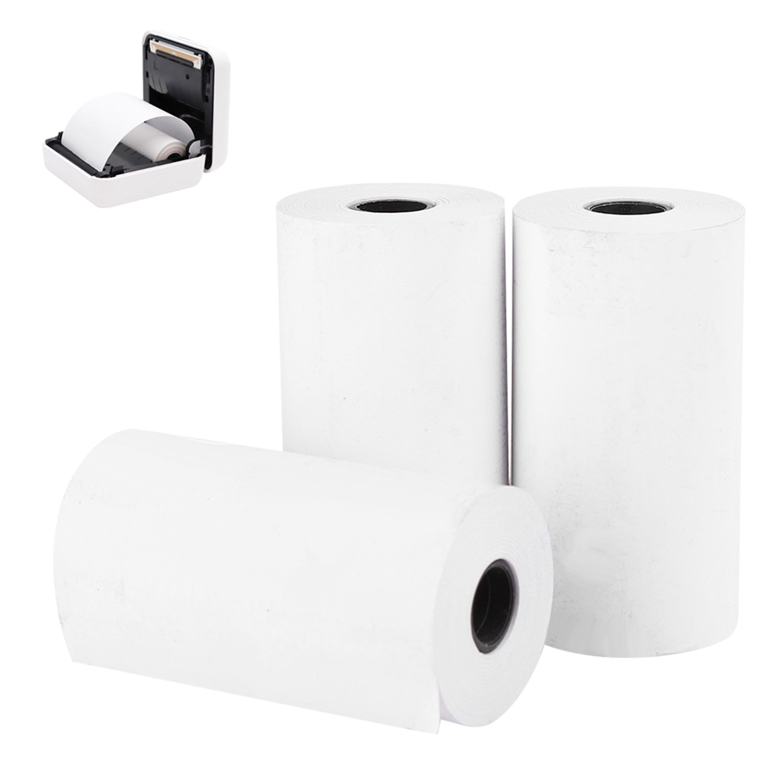 3PCs Thermal Paper Printing Machine Accessories Waterproof 57MM For Peripage