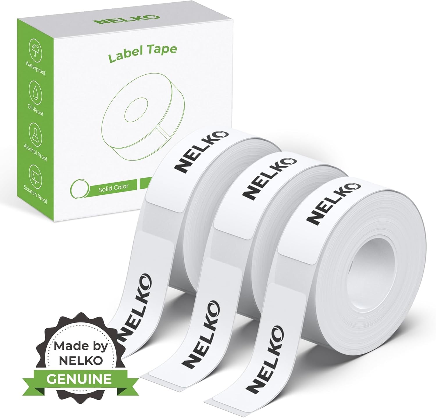 NELKO Genuine P21 Label Maker Tape, Adapted Label Print Paper, 14x40mm