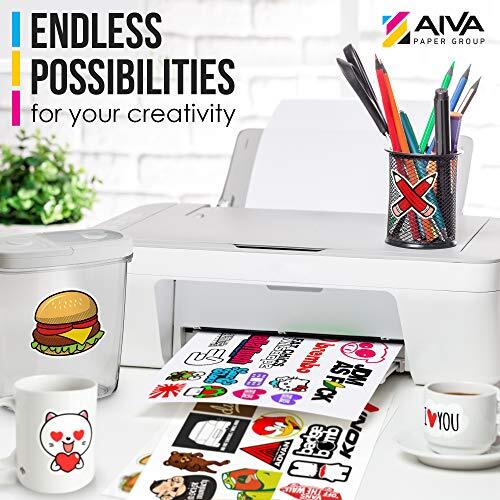 Limia’s Care Printable Vinyl Sticker Paper for Inkjet Printer – Glossy White …