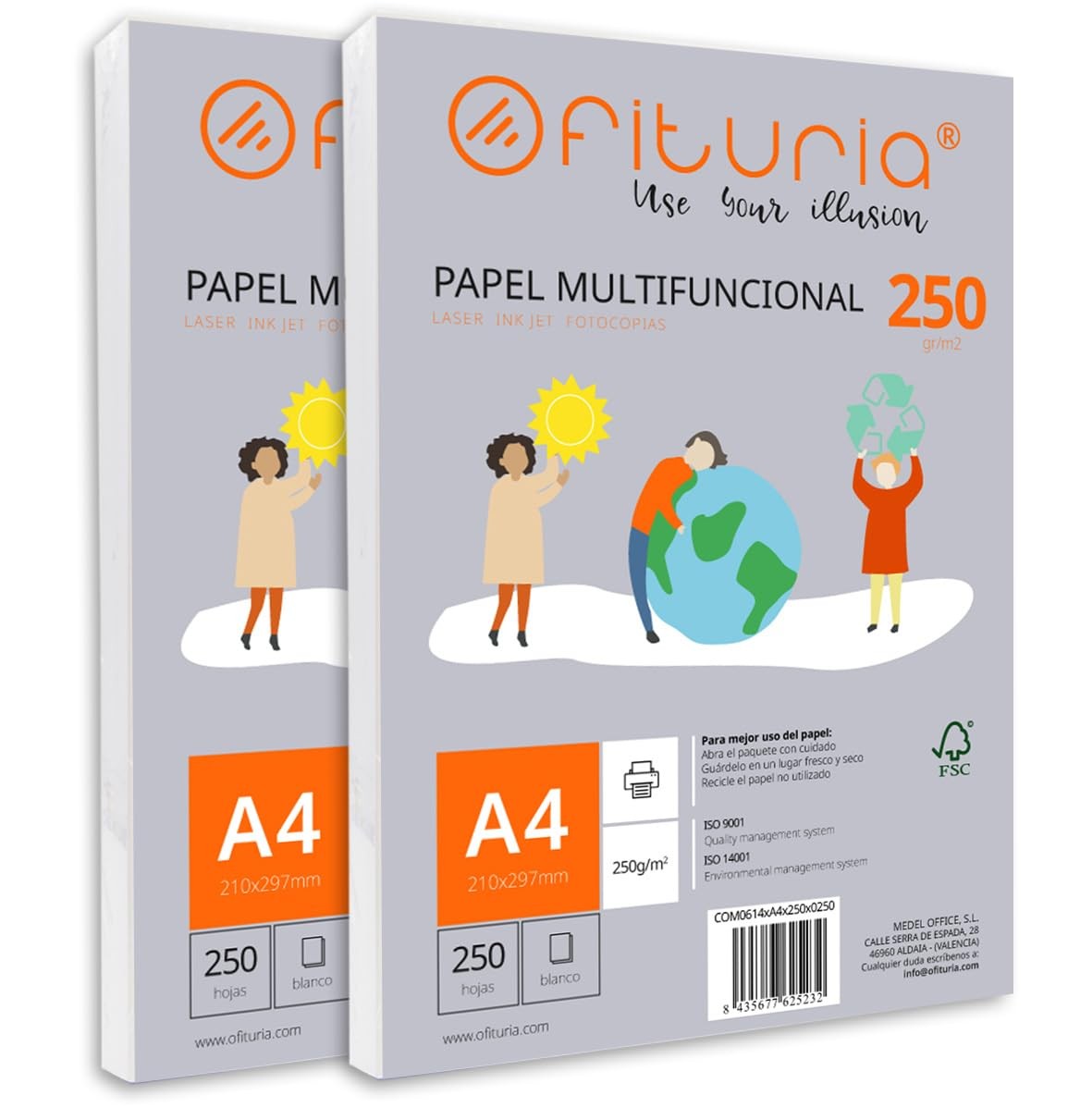 Pack of 500 White A4 Sheets, 250g Printer Paper. Multifunctional…