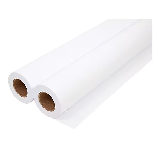 2 Rolls Wide Format Engineering Paper Matte 36″ x 500′ 3″Core 20LB 92 Brightness