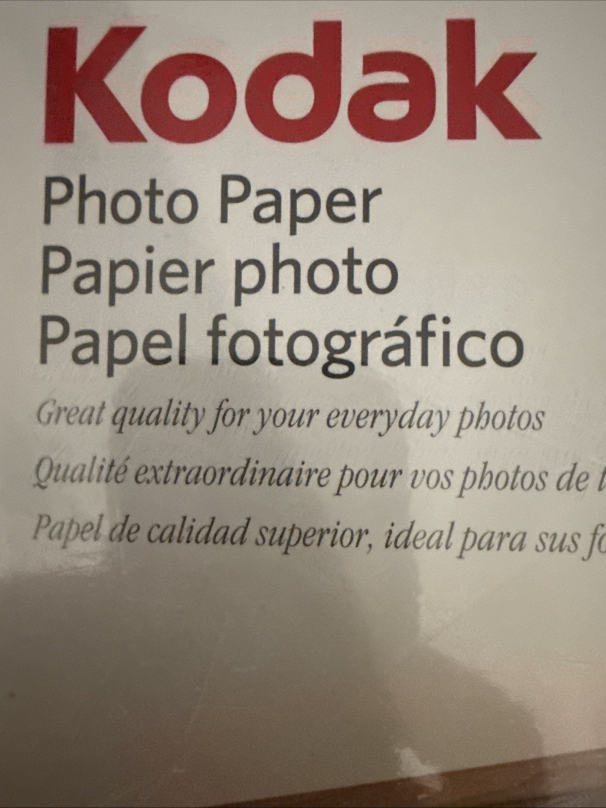 Kodak Photo Paper 8.5 x 11 inch 100 Sheets Gloss Brillant Brillante Instant Dry