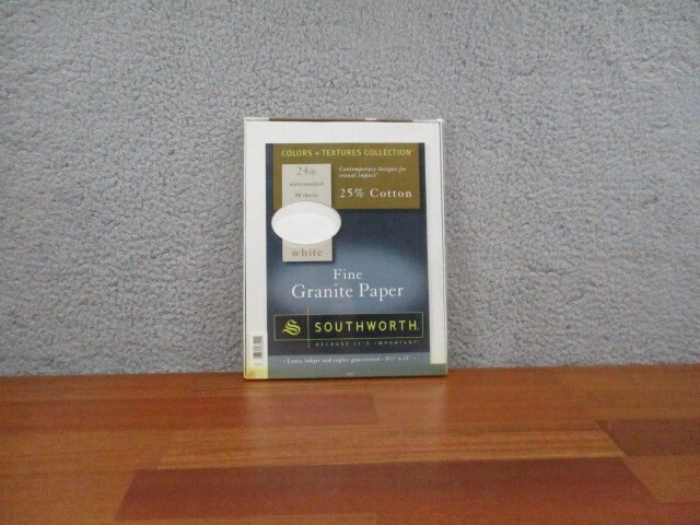 Southworth Fine Paper White 24lbs. 8-1/2 x 11 80 Sheets 25% Cotton