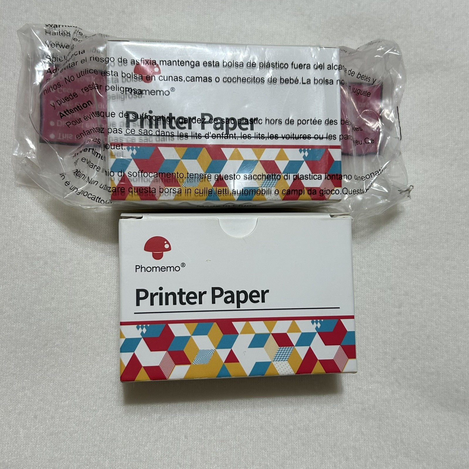 Phomemo Thermal Paper 53mm Blk on White Non-Adhesive 10 Year 6 Rolls BPA Free