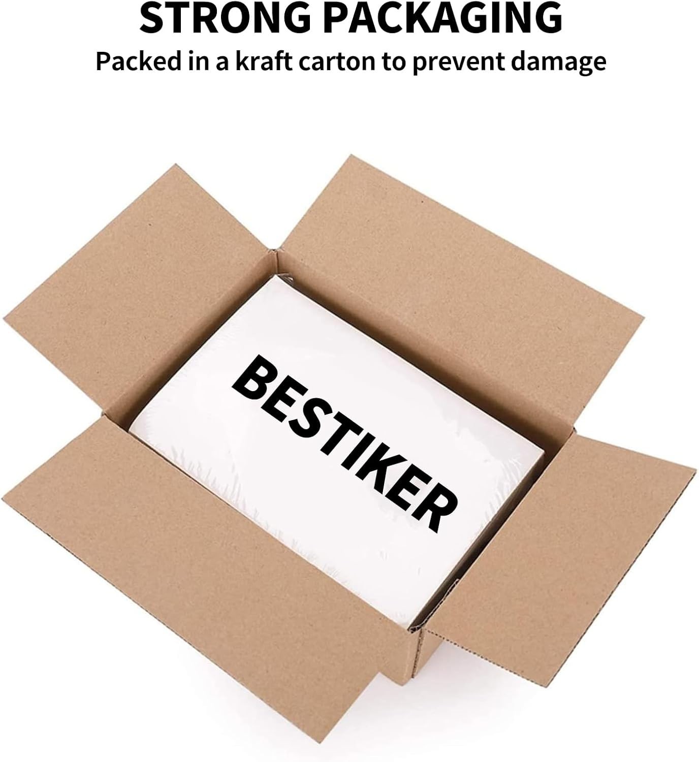 Versatile 25 Sheets Matte White Label Paper, Perfect for Crafters & Business