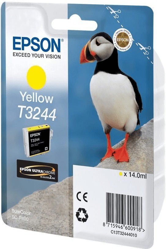 Original Epson Ink Cartridge T3244 Yellow For SureColor SC-P 400