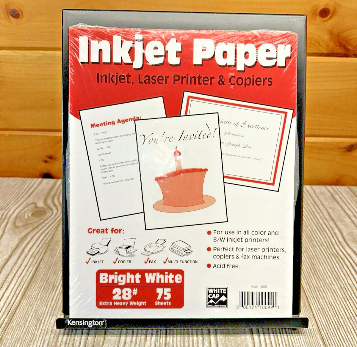 NEW! CAP Inkjet Paper – 75 Sheets 28# Extra Heavy Weight – BRIGHT WHITE – Sealed
