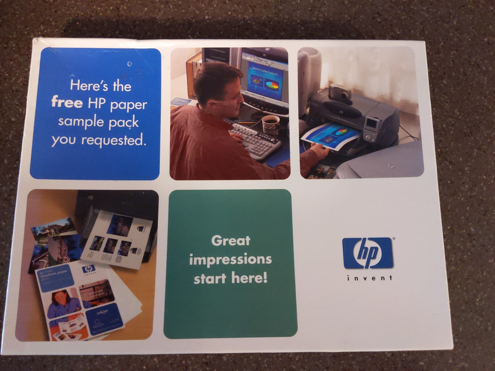 HP LaserJet Paper Paper Sample Brochure Flyer Paper Gloss Finish OPEN BOX
