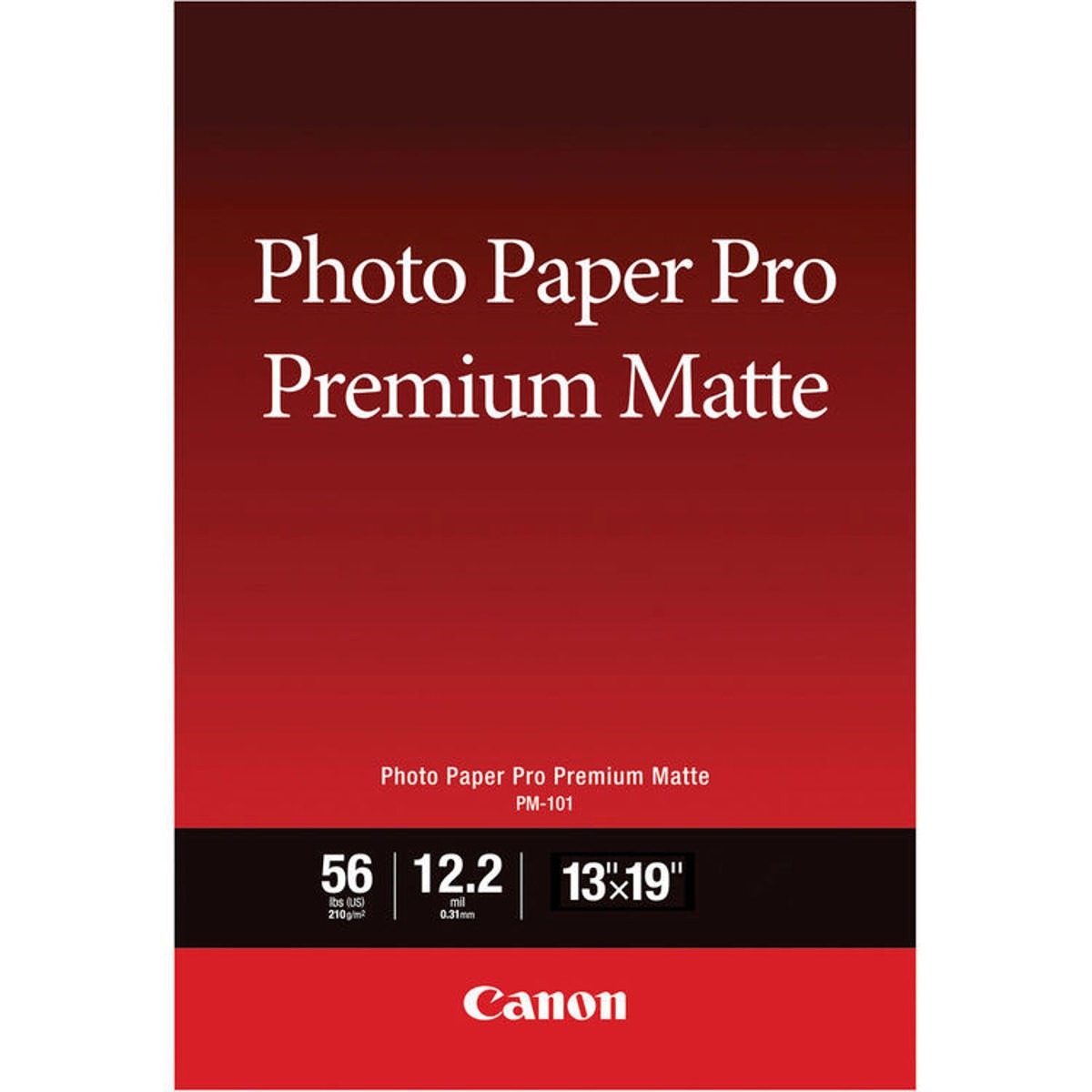 Canon PM-101 Matte Premium Photo Paper (13×19″), 50 Sheets #8657B010