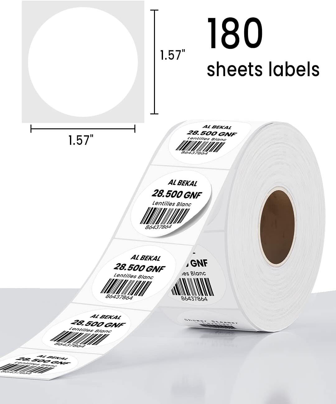 Phomemo M110 Thermal Sticker Label Self-Adhesive Round Thermal Labels 20-50mm US