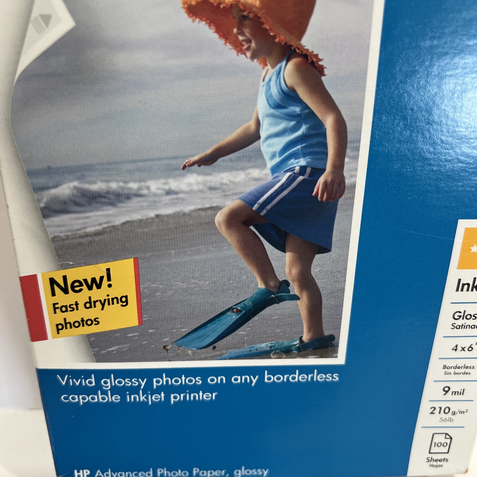 NIP HP Advanced Glossy Photo Paper 100 Sheets 4X6 (Q6638A) NOS Bin 8