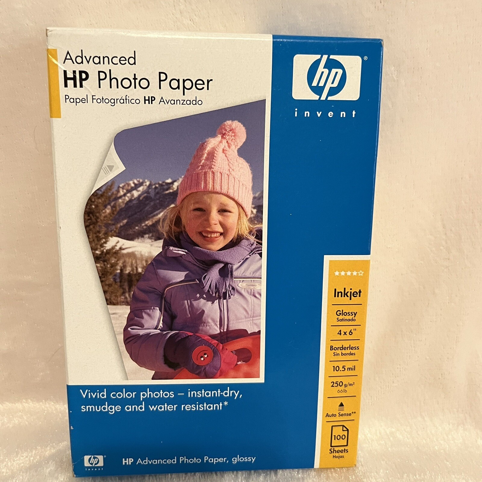 Lot 4×6 Glossy Photo Paper HP & Premium 120 Sheets Total Inkjet Hewlett Packard