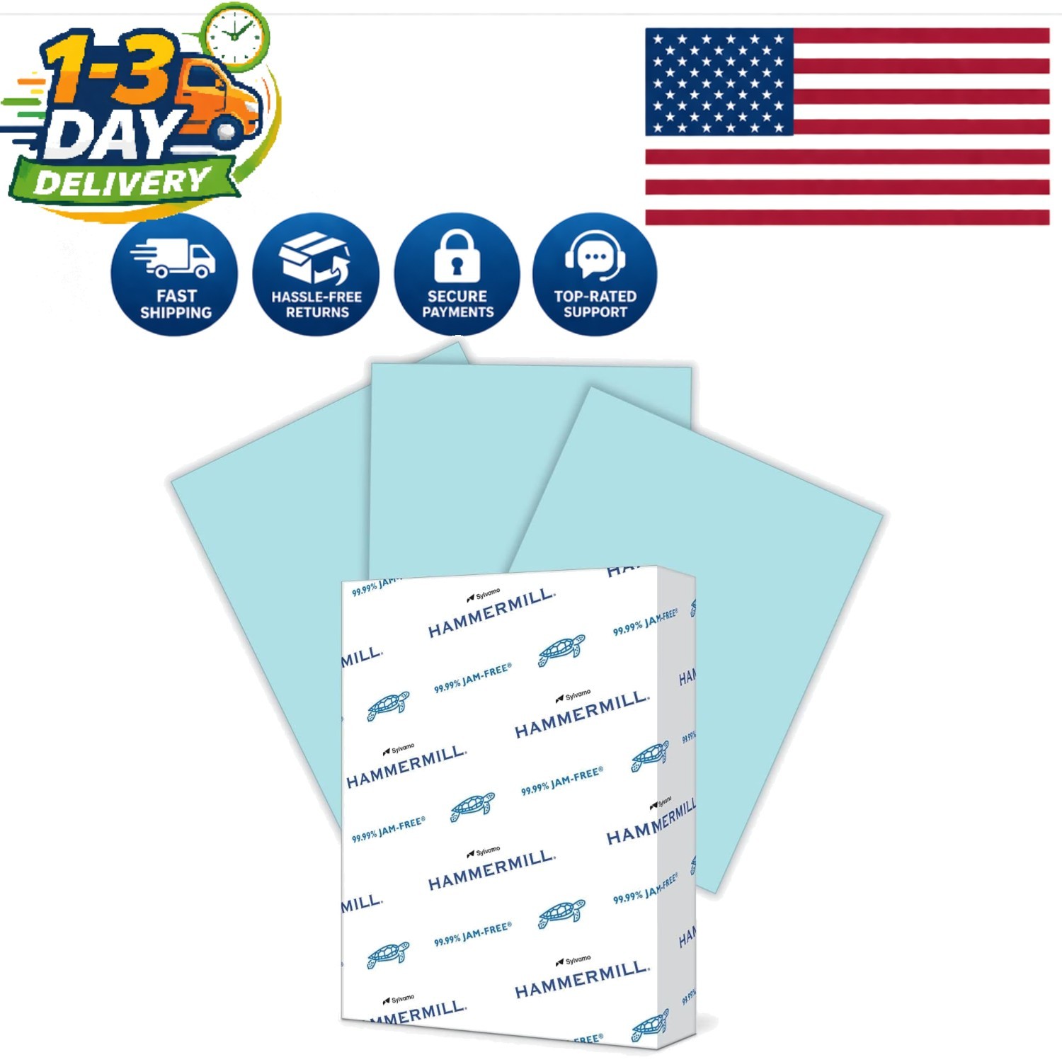 Innovative 20lb Pastel Blue Paper, 500 Sheets – Perfect for Creative Projects