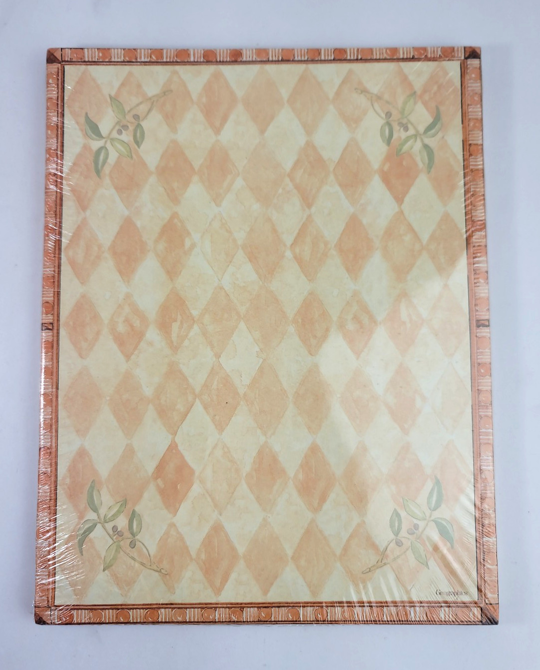 100 Sheets Geographics Tuscan Leaves Design Paper Harlequin Print 8.5×11 24/60LB