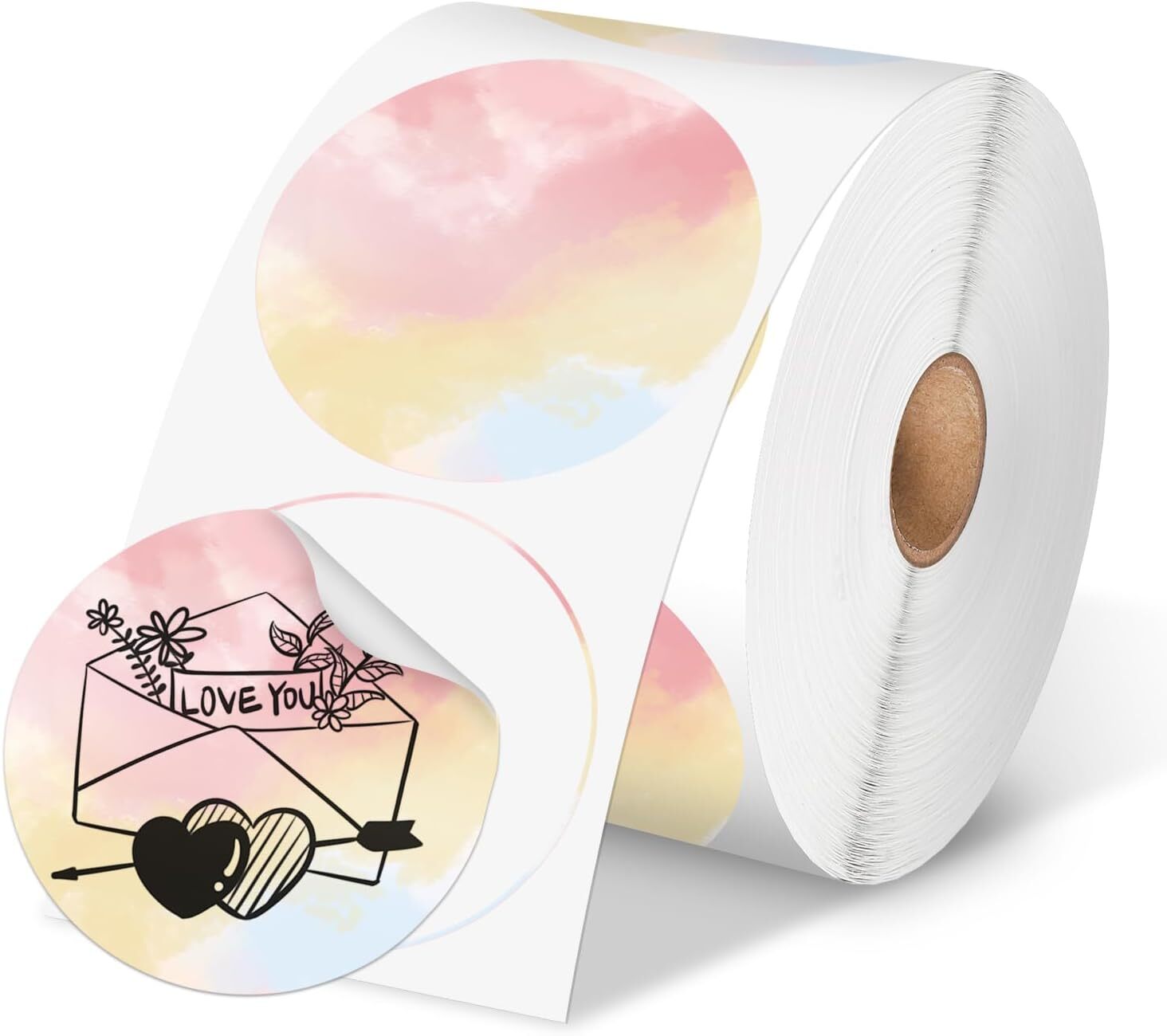 Phomemo 2″ Direct Thermal Printer Label Self-Adhesive Round Sticker Address Tag