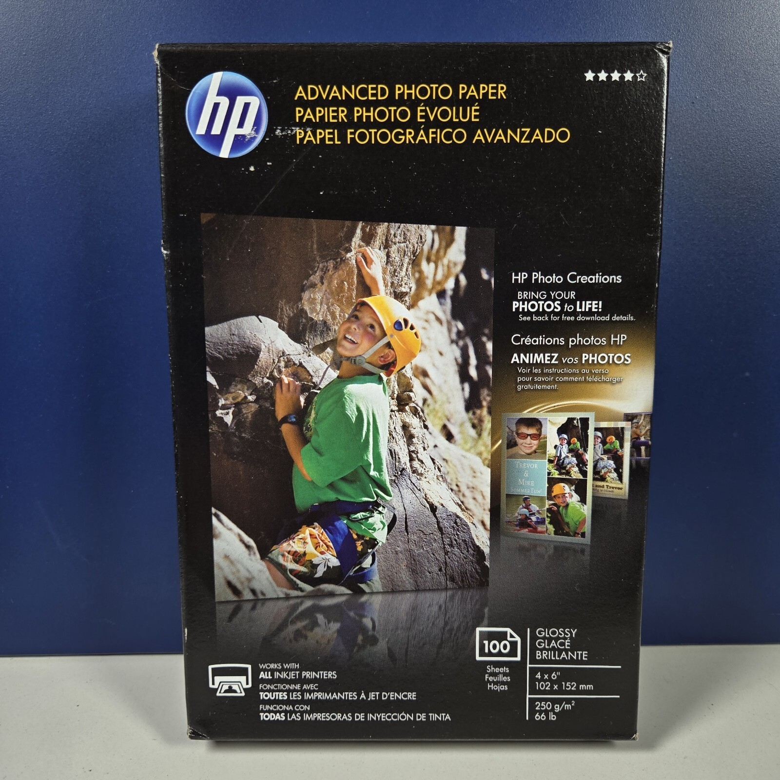 HP Advanced 100 Sheets 4”x6” Glossy Photo Paper Q6638A For All Inkjet Sealed NIB
