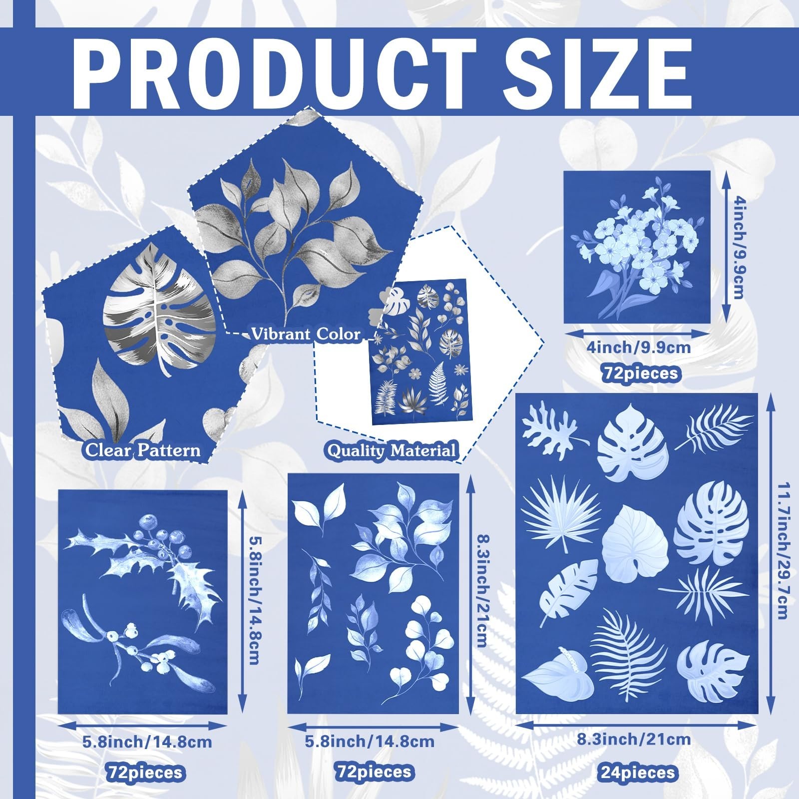 Cyanotype Paper Sun Print Kit – 100 Sheets A4 A5 A6 Solar Drawing Tool for DIY C