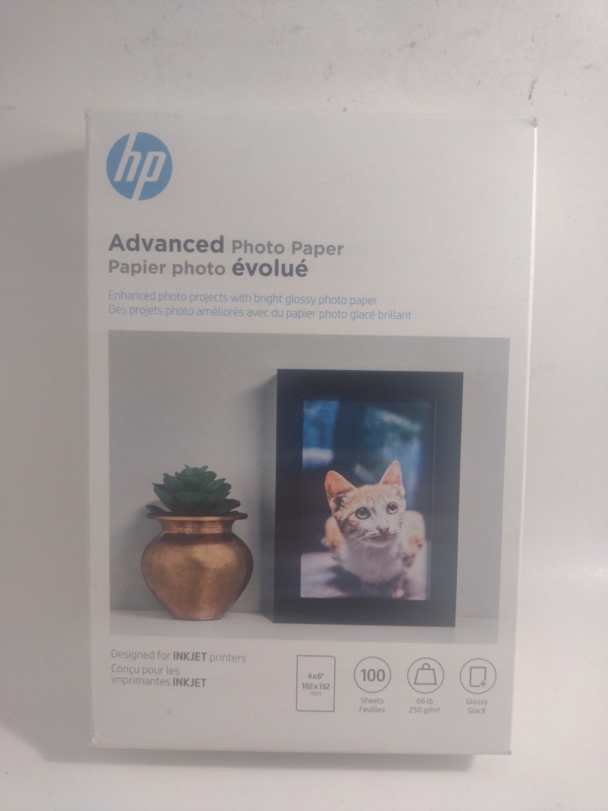 HP Advanced Glossy Photo Paper Q6638A 4×6 100 Sheets. G4