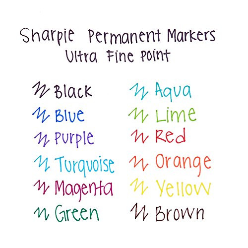 Retractable Permanent Markers, Ultra Fine Point, Black, 2 Count