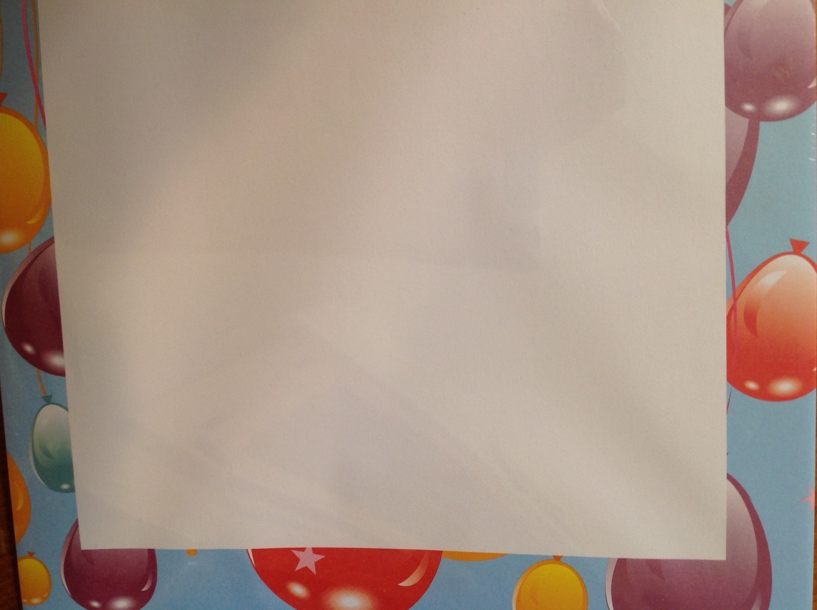 Jot Computer Printer Paper Pkg 40 Sheets Balloon Border 8.5×11 Stationery New