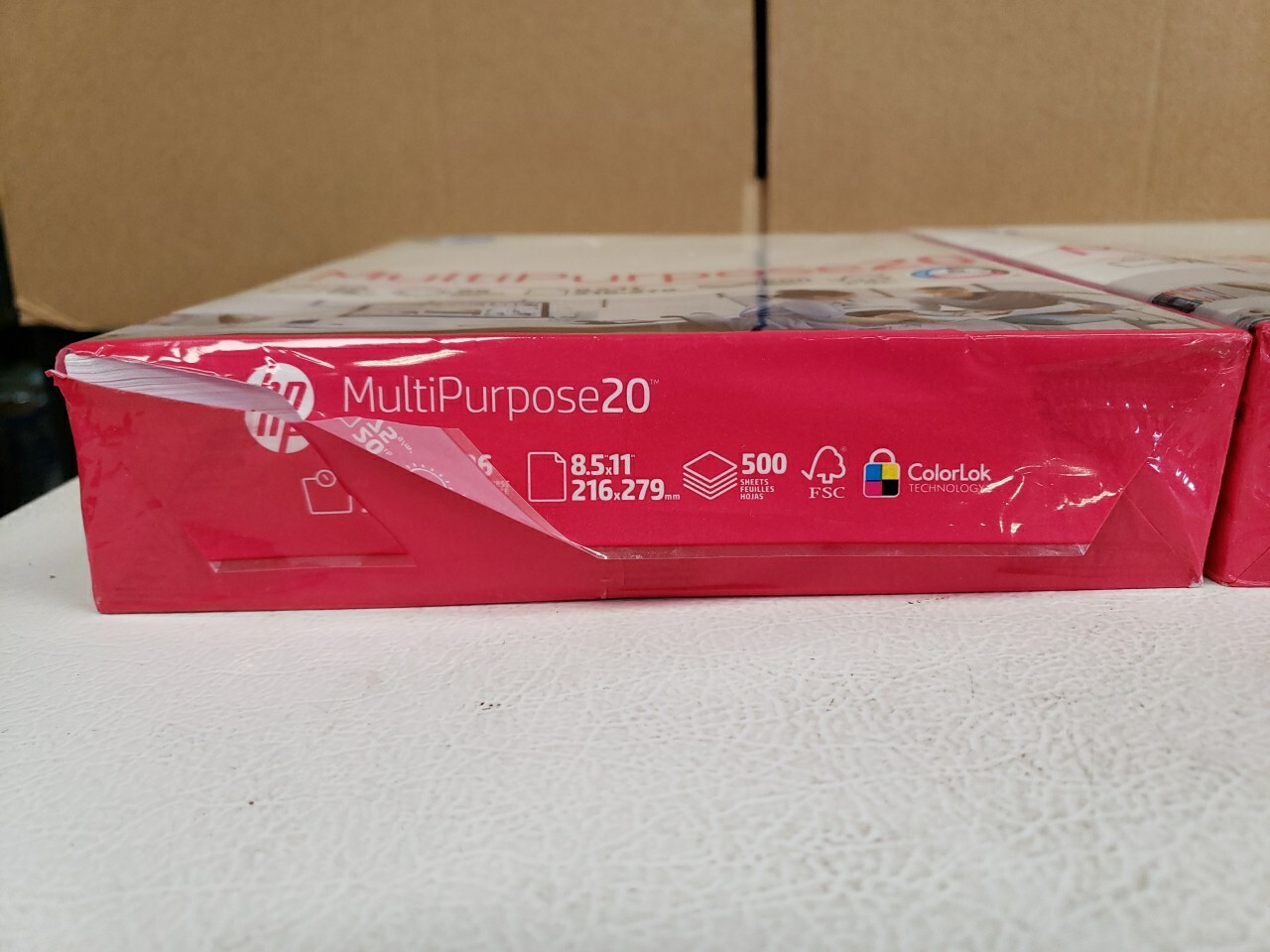 HP HEW112000 Multipurpose Paper White 8.5 x 11 in, 96 Bright 20lb, 500 Sheet- X2