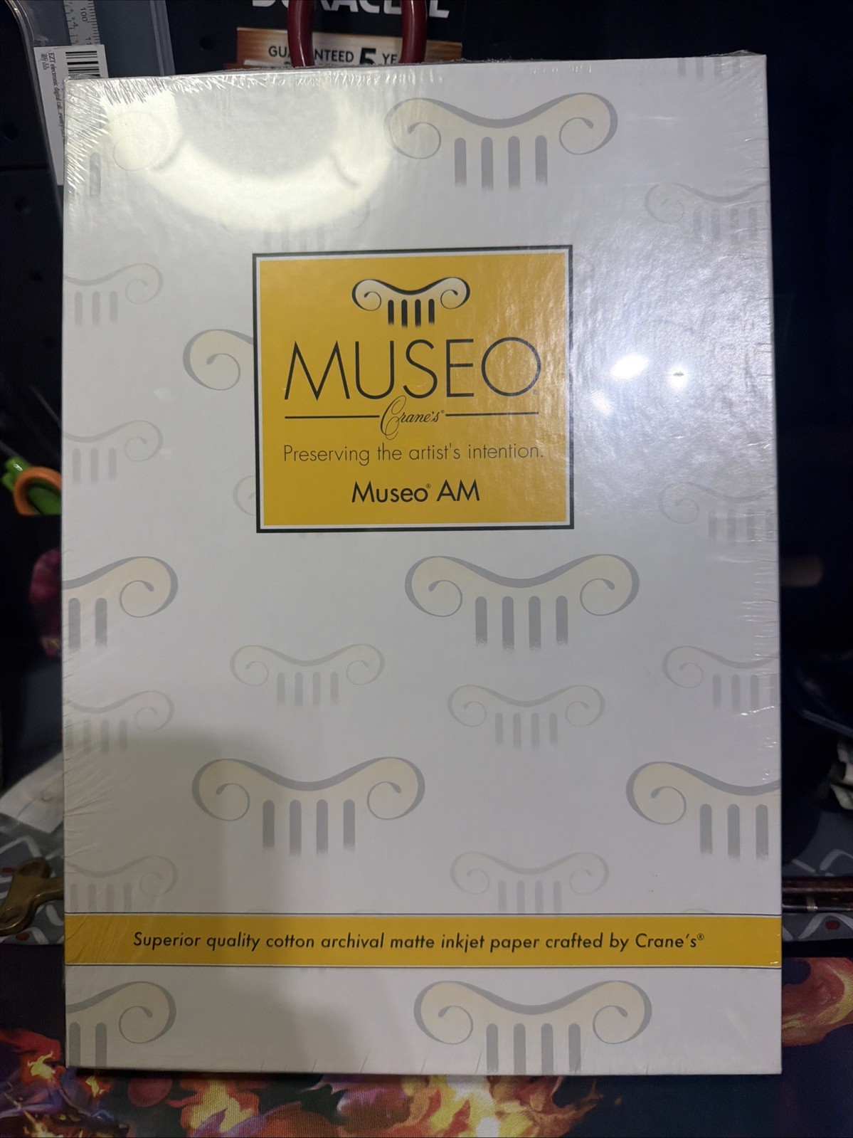 MUSEO AM 250 gsm, 100% Cotton, 8 1/2 x 11 Bright White Acid Free Crane And Co