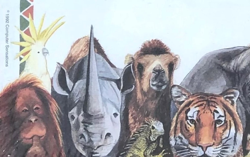 Vintage 1992 Safari Animals Stationery Laser Paper 8.5″ x 11″ – 100 Sheets