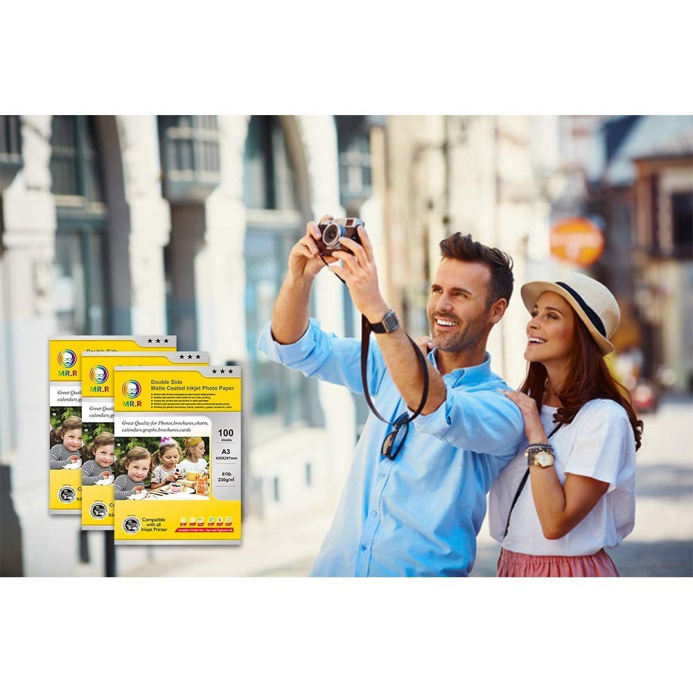 230gsm/sqm A4 Double Sided Matt Printable Photo Paper Double Matt Photo Paper…