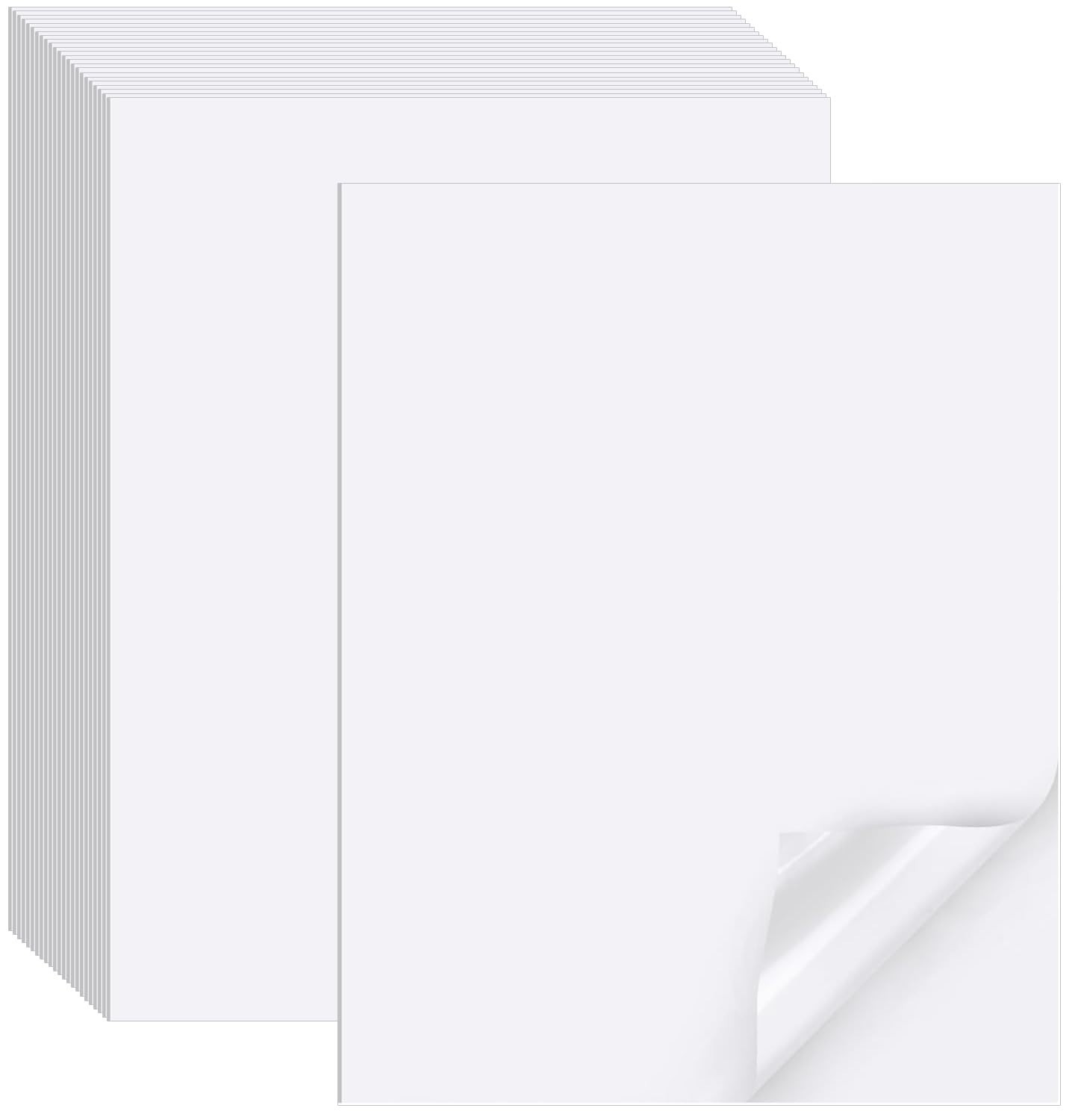 150 Sheets Printable Matte Sticker Paper 8.5×11″ for Inkjet & Laser Printers