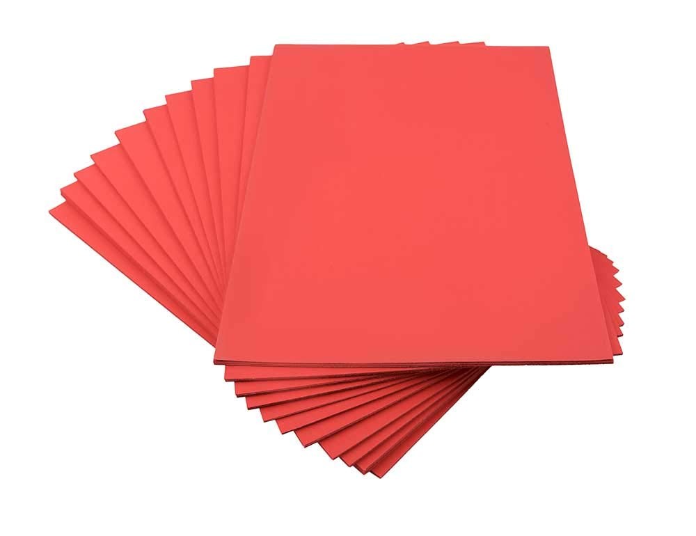 House of & Paper 220gsm A4 Card – Red 25 Count Sheets
