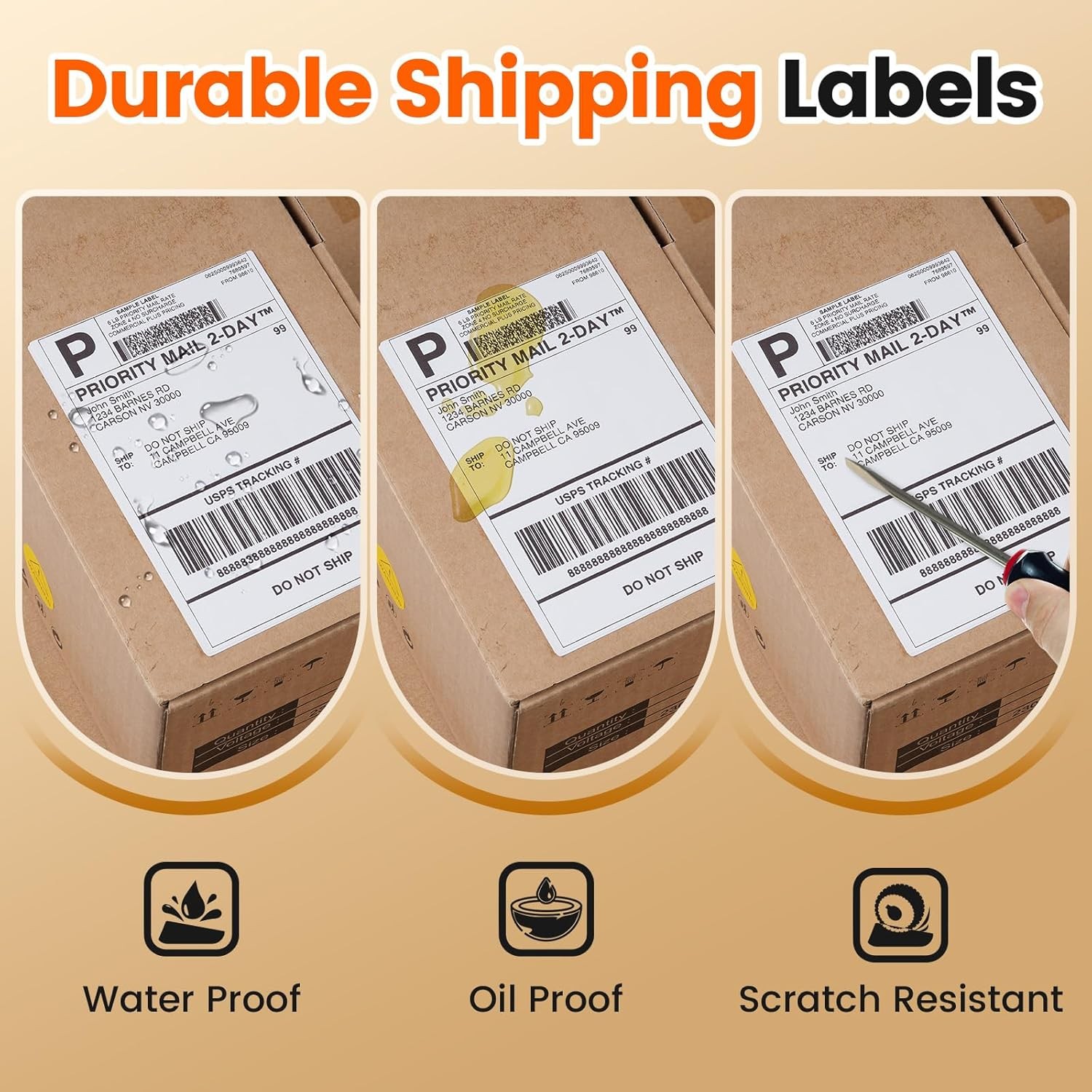 500/1000PCS 4×6 Direct Thermal Shipping Label VRETTI MUNBYN Phomemo Lot
