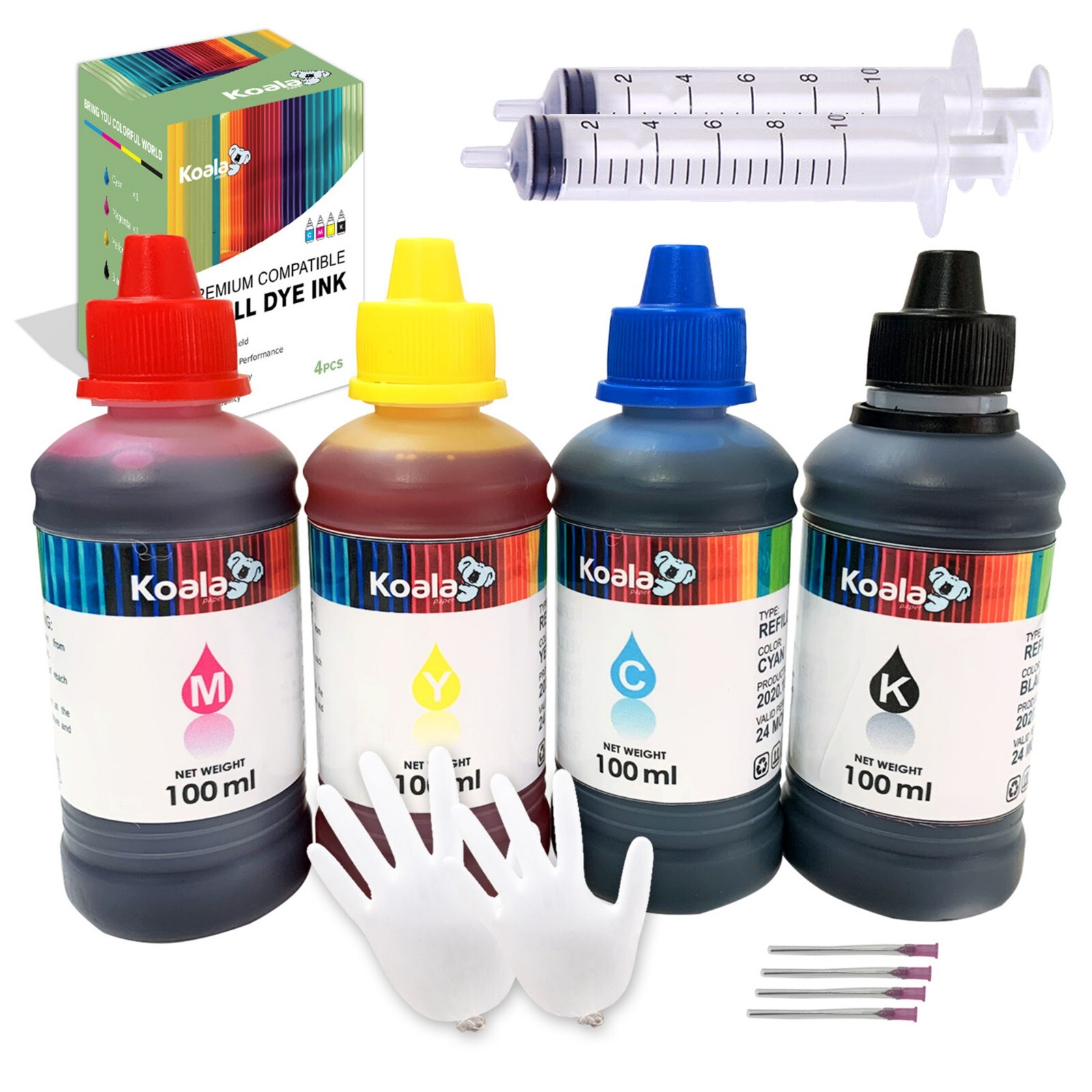 KOALA Ink Refill Kit Fit Epson Ink 212 288 XP-4105 4100 WF-2850 2830 XP 446 330