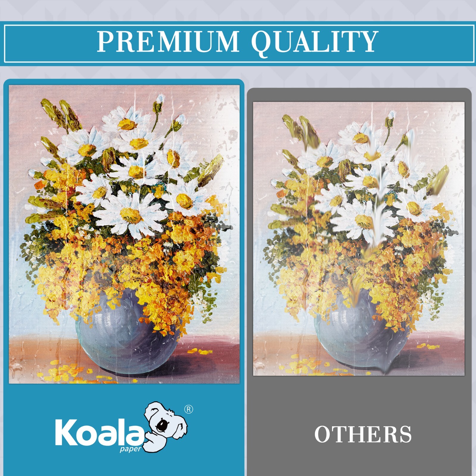 Printable Glossy Canvas Inkjet Printer Photo Paper 240g Eco Solvent Ink Textured