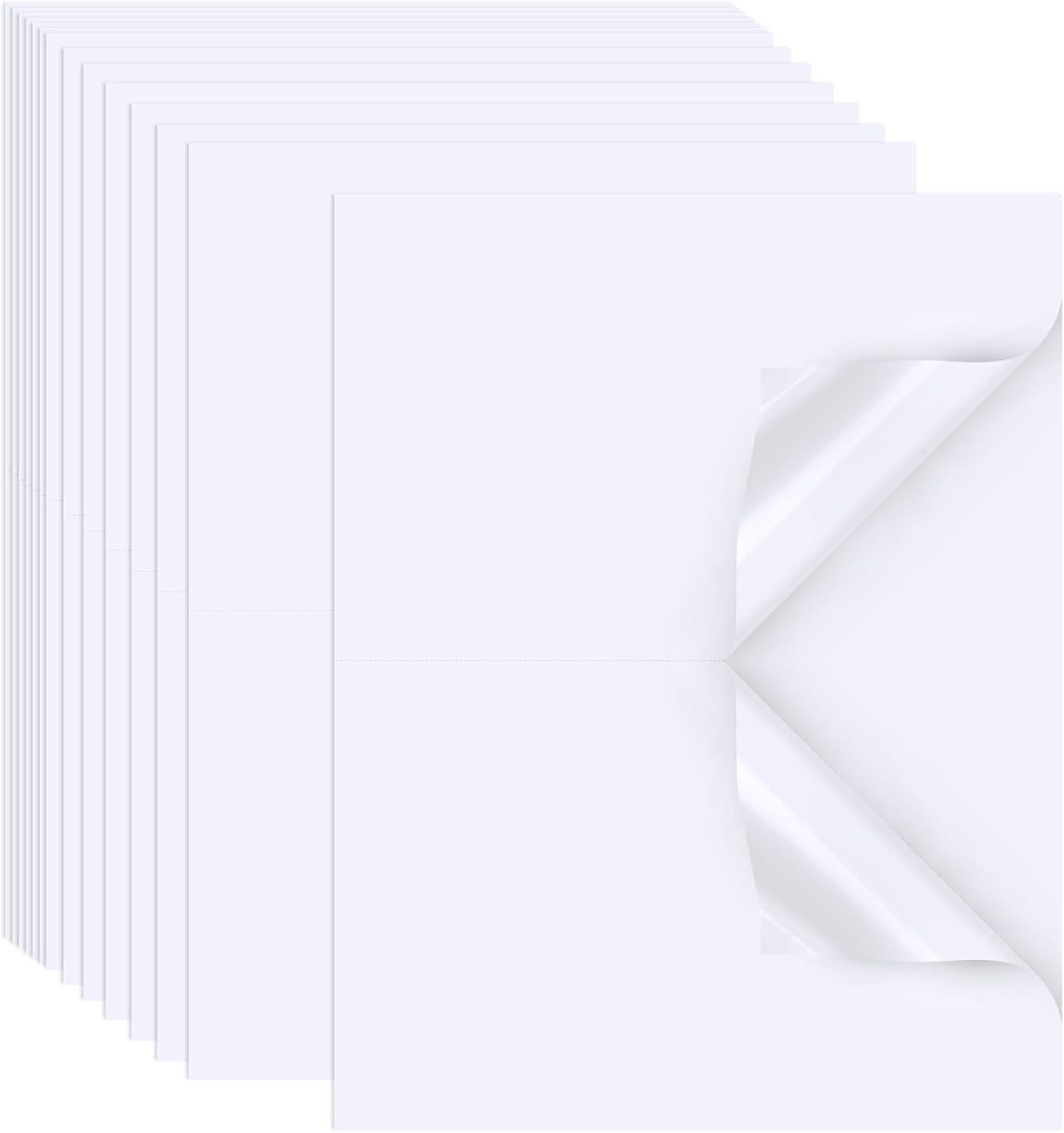 Matte Printable Shipping Labels – 40 Sheets, 5.5×8.5 for All Printers