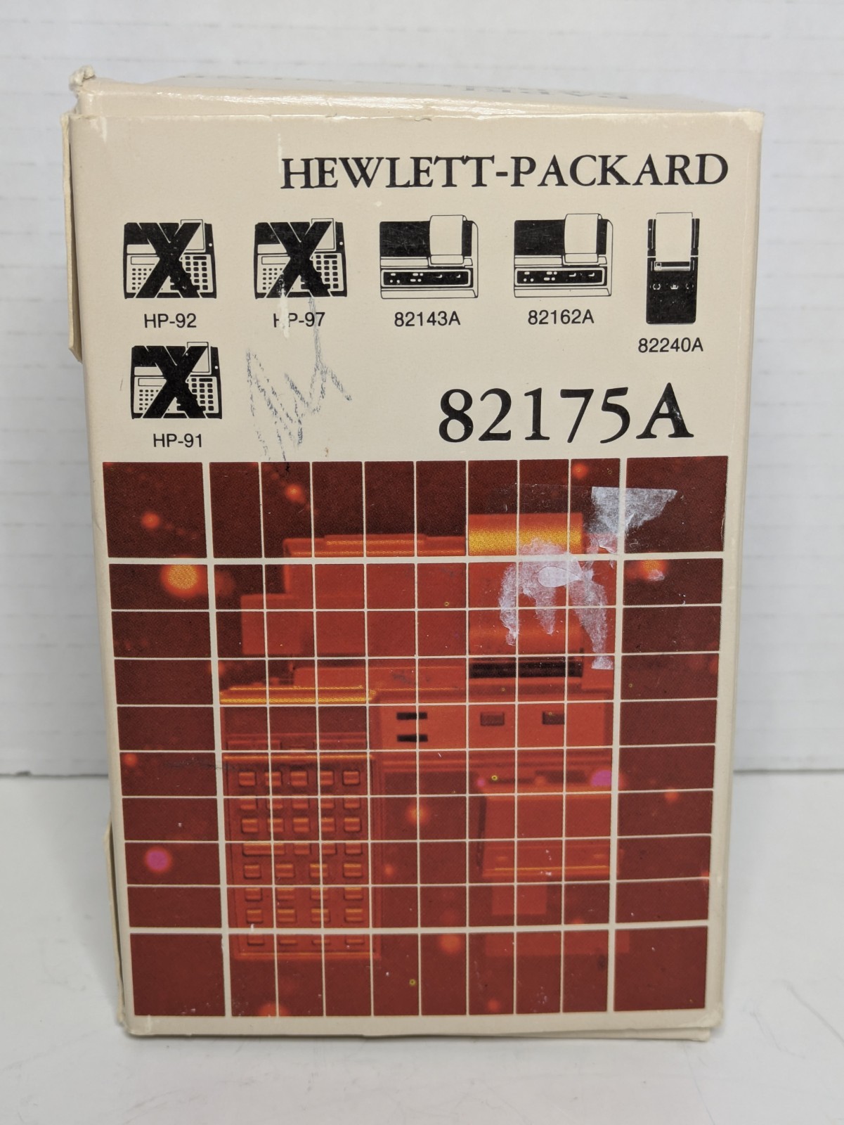 Vintage HP HEWLETT PACKARD 82175A Black Print Thermal Paper 6 Rolls in Box