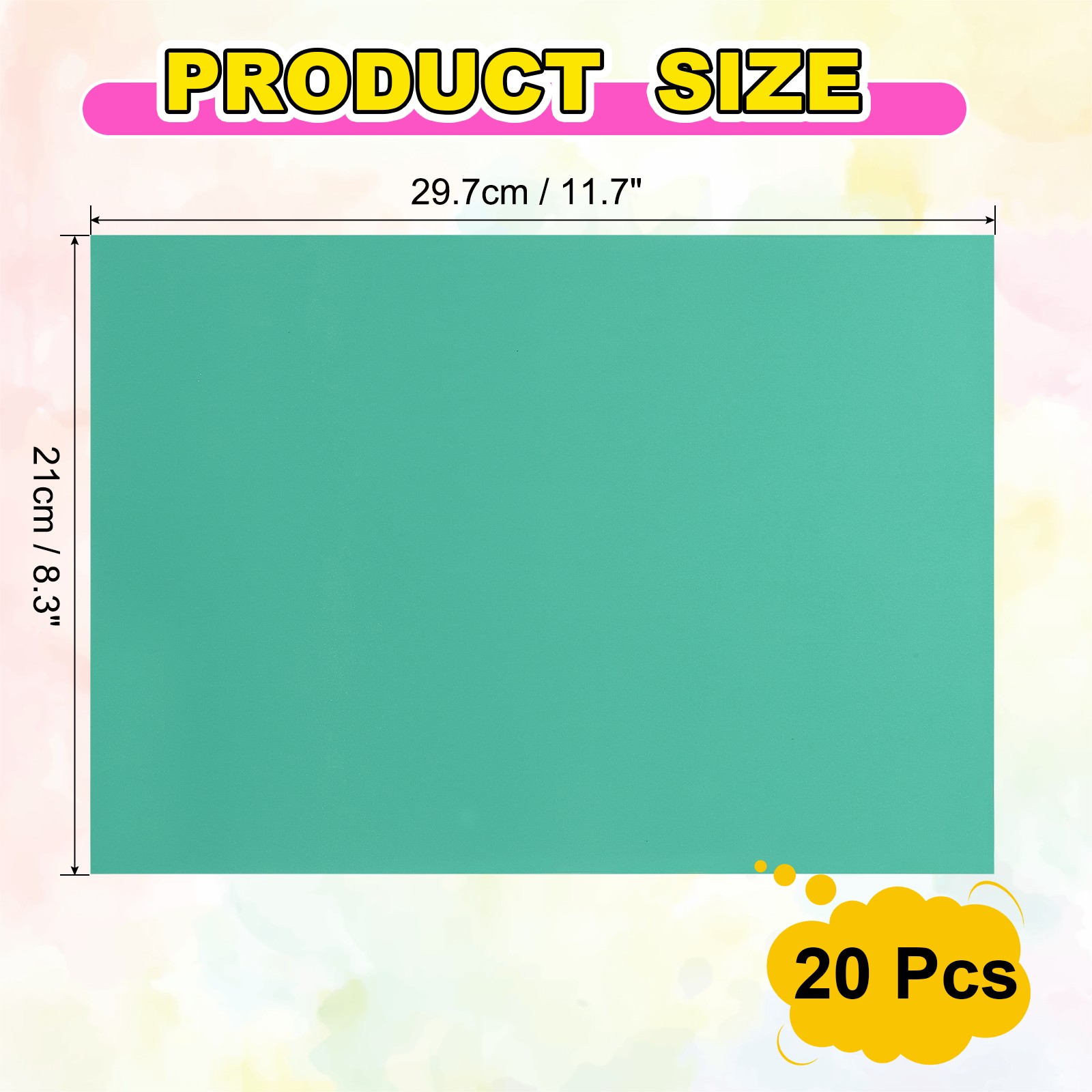 20Pcs Full Sheet Label Sticker Paper, A4 Shipping Labels, Dark Blue