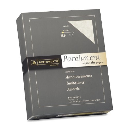 Southworth 984C Parchment Paper 8.5×11 24lb Ivory 500 Sheets