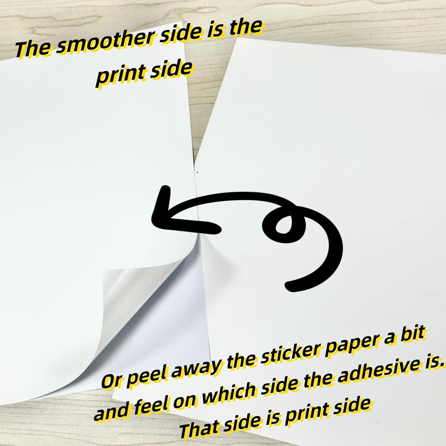 105 Sheets Printable Premium Matte White Vinyl Sticker Paper for Inkjet
