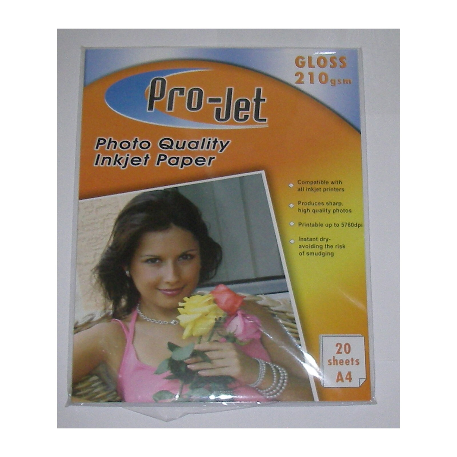 200 Sheets A4 Projet 210gsm Gloss Photo Paper