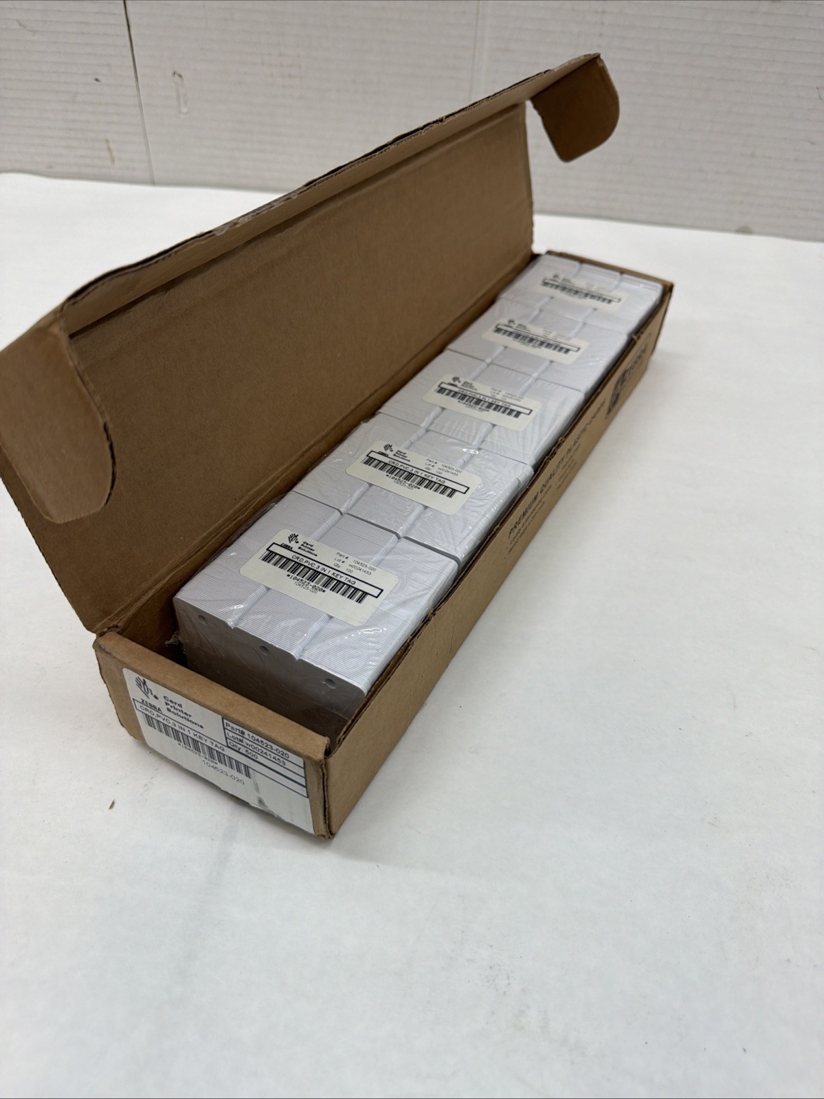 Zebra Premier PVC Card (500 Pack) 500 pz 30 mil 3-Up 104523-020
