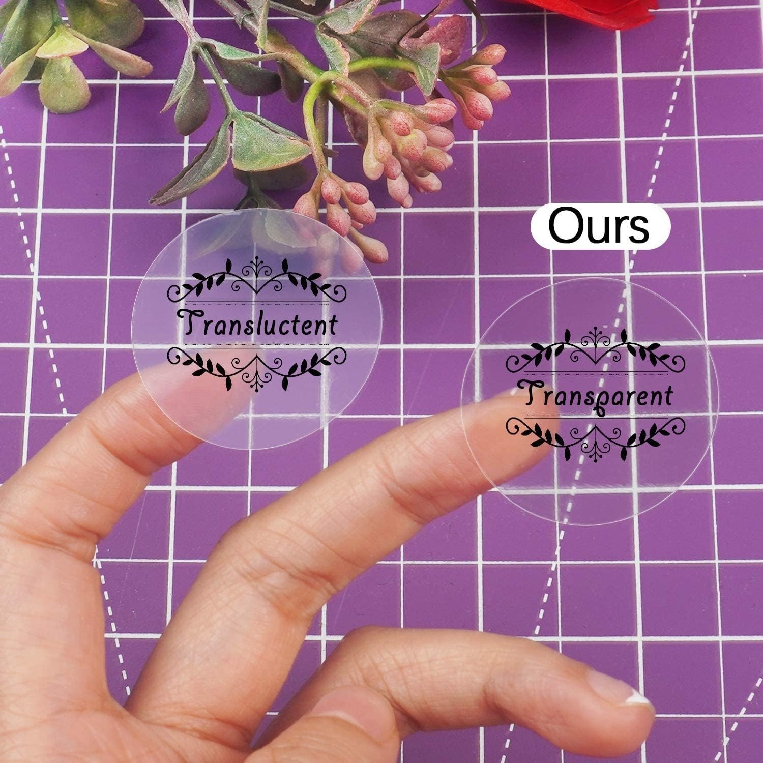 Printable Transparent Sticker Paper, Premium Clear Sticker Paper 8.5″ x 11″