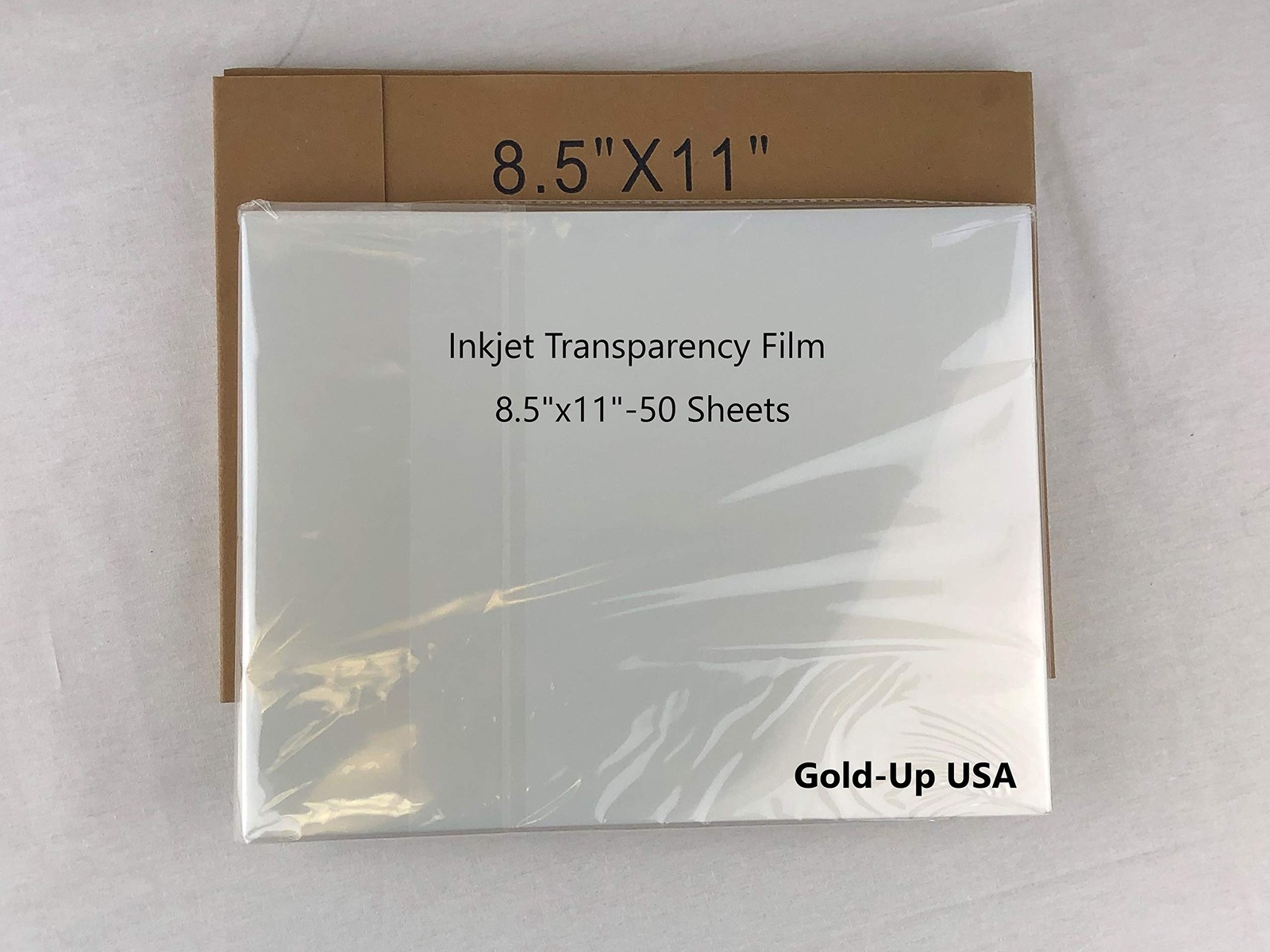 8.5 x 11 Inch Waterproof Inkjet Transparency Film for Silk Screen Printing (50 S